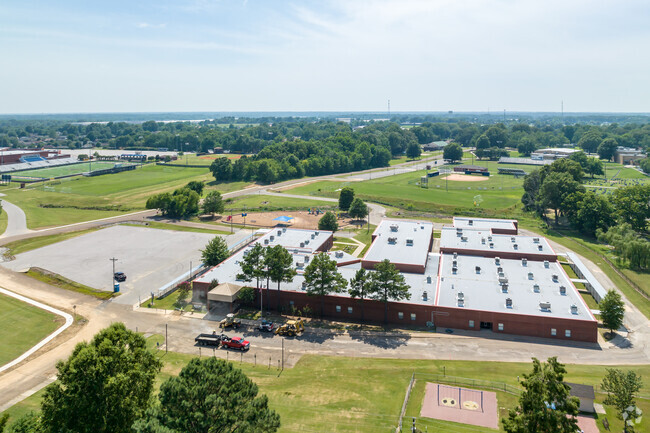 There is plenty of parking at Chickasaw Elementary School in Olive Branch.