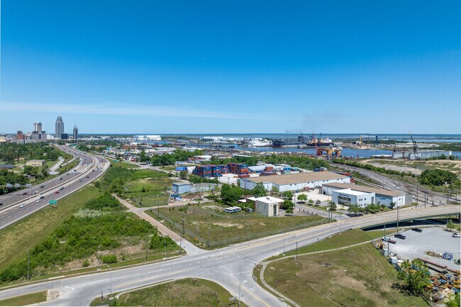 Not far from Summerdale, Mobile's waterfront is home to lots of manufacturing and shipping.