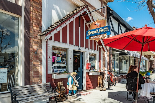 The Swedish inspired Svensk Butik Gift Shop is a popular stop for visitors of Kingsburg.
