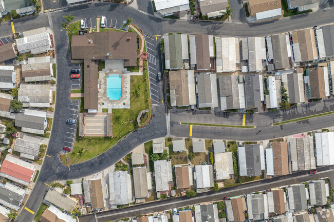 Homes sit close together in Oxnard Pacific.