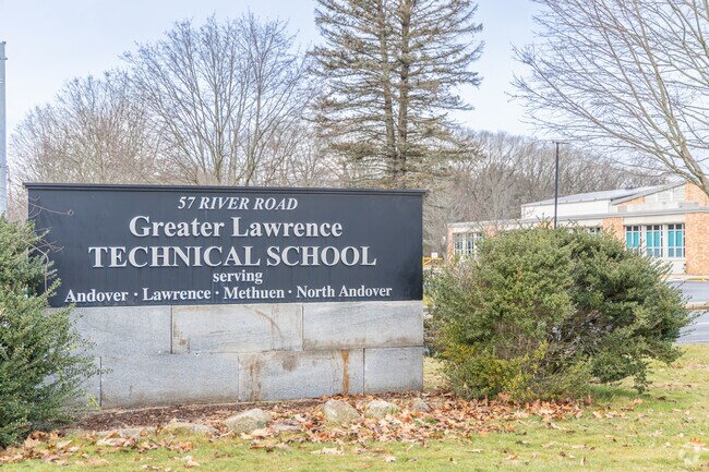 Greater Lawrence Technical School is located on River Road in Andover.