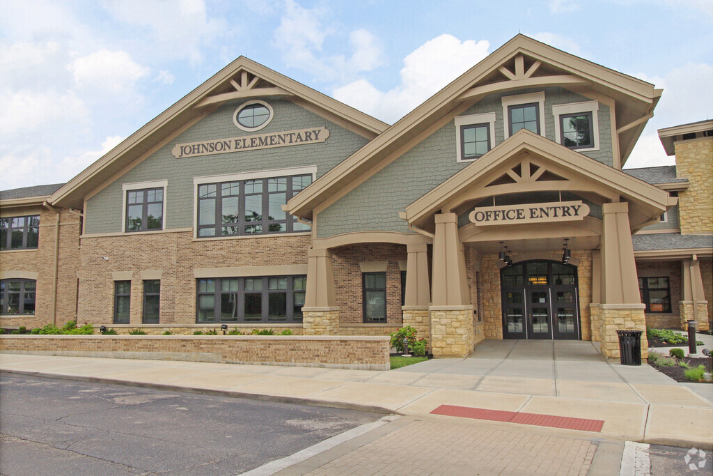 Johnson Elementary School front entrance in Campbell County.