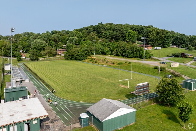 Local residents come out to utilize the walking track at Lynnview Community Center.
