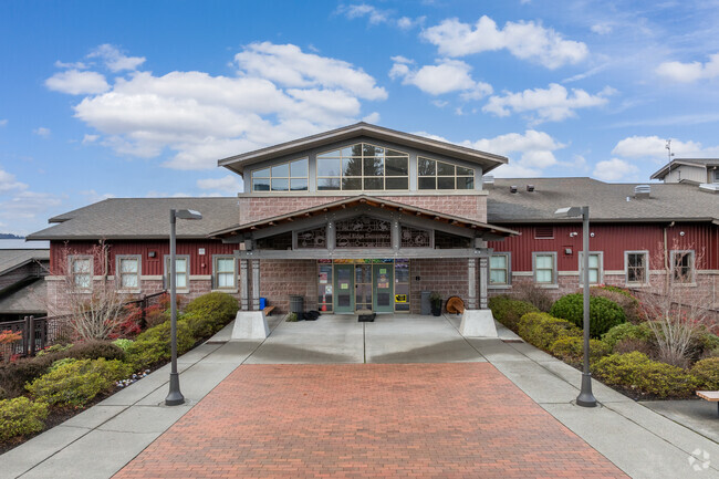 Grand Ridge Elementary School entrance.