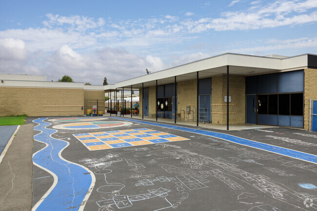 Playground art Juarez Academy in Cerritos.