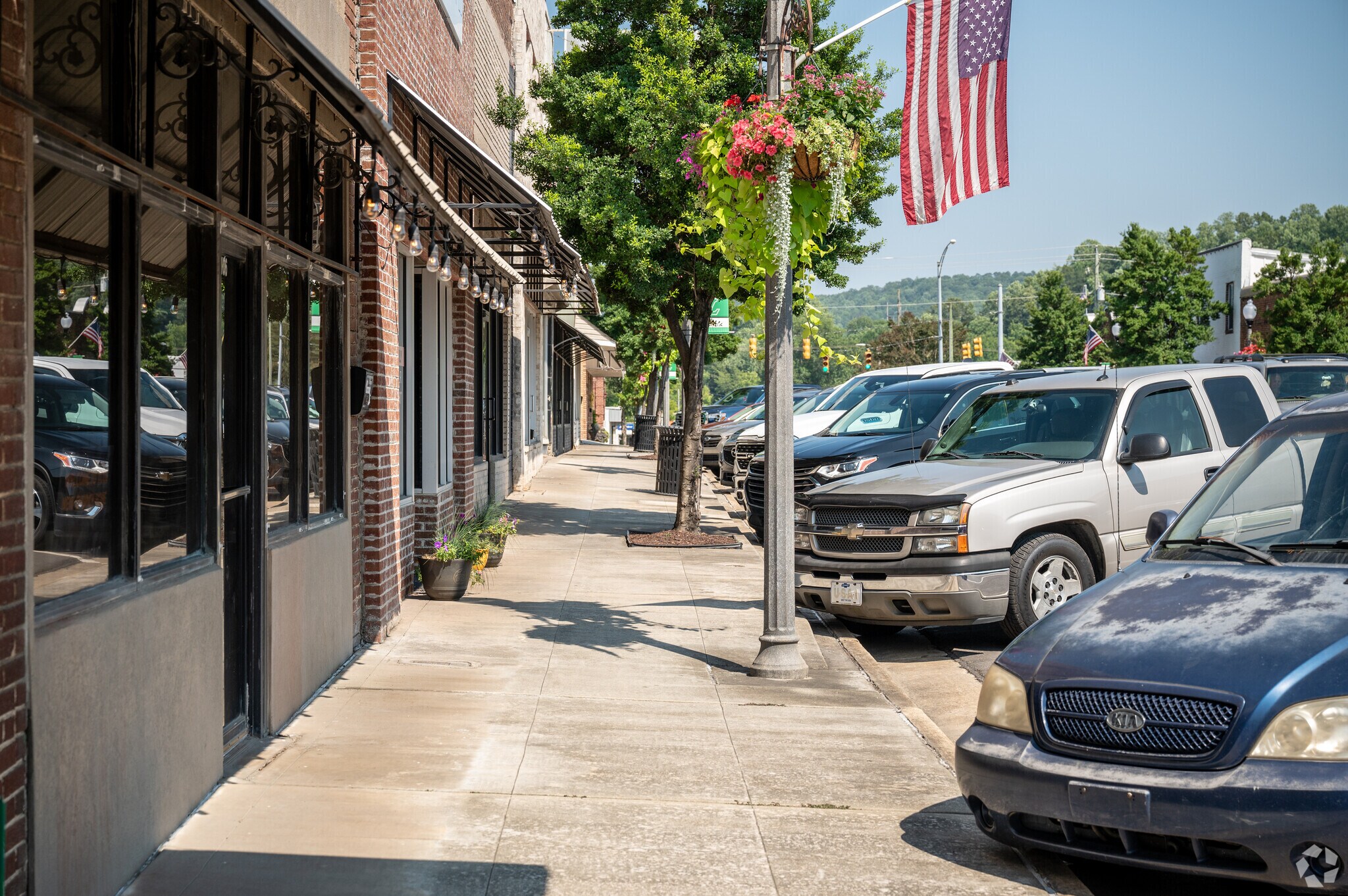 Take a stroll down the sidewalks in Leeds, Alabama.