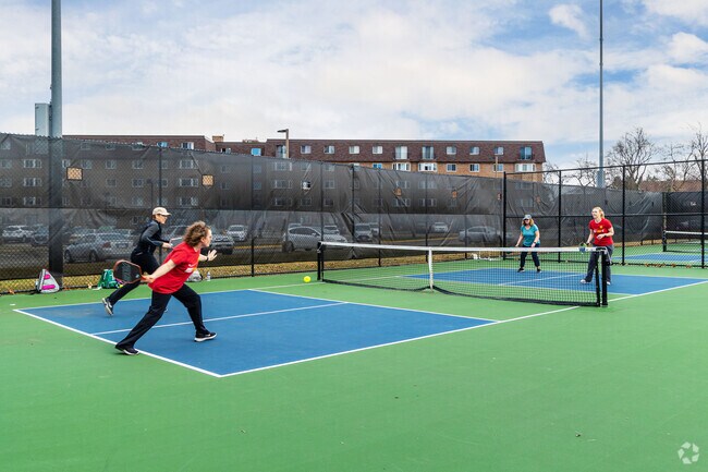 Play some pickleball on the publicly available courts in Olde Schaumburg.