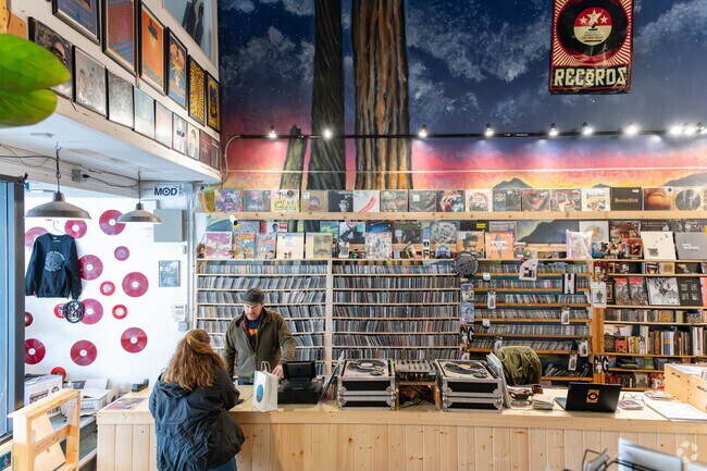 Downtown-Uniontown has lots of great shops like People's Records in Arcata.