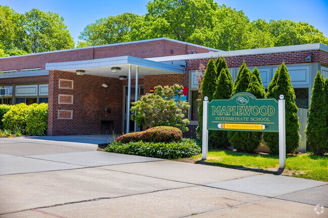 This is the main entrance to Maplewood Intermediate School in Huntington Station.