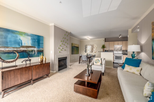 2BR, 2BA - 1,218SF - Living Room