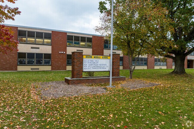 Brown Middle School in Ravenna for students five through eight.