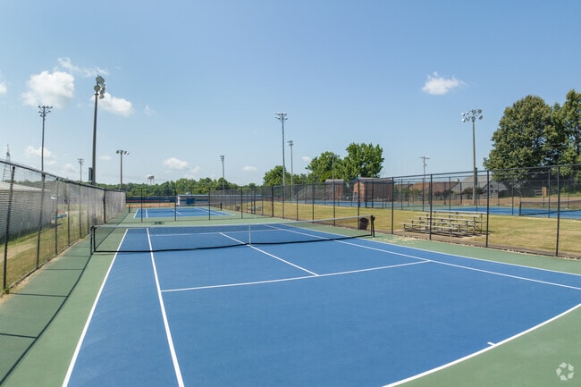 Southaven High School has 4 lighted tennis courts.