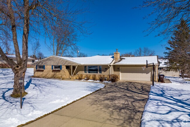 Classic Ranch style home in the New Berlin neighborhood.