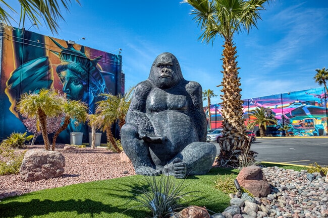 West of the Strip is a very artsy and colorful neighborhood.