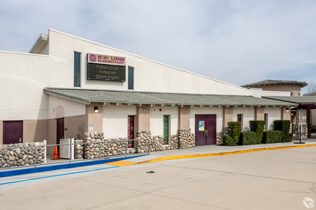 Step into David Long Elementary through its inviting entrance.