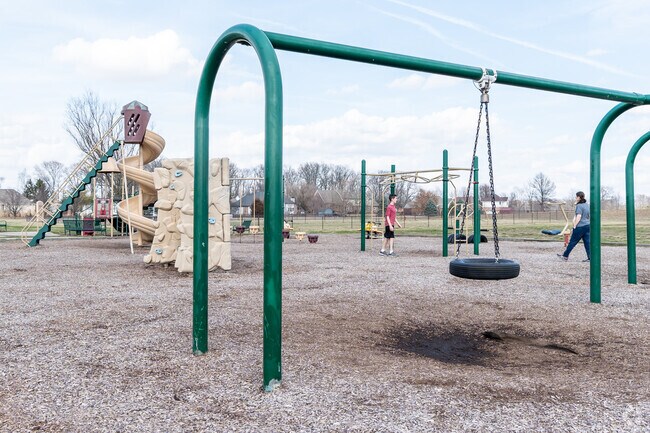 Sugar Creek Tmp Park in New Palestine is an 88-acre park with soccer fields and a dog park.