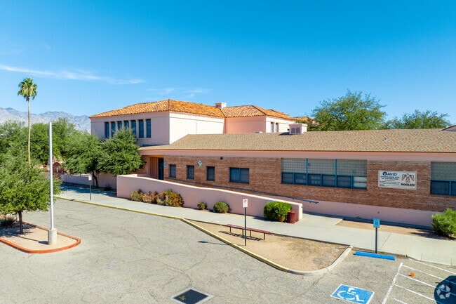 Doolen Middle School features a large campus for students to learn and explore.