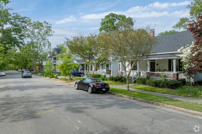 Wide streets flanked with sidewalks make Elmwood Park an enjoyable place for a walk.