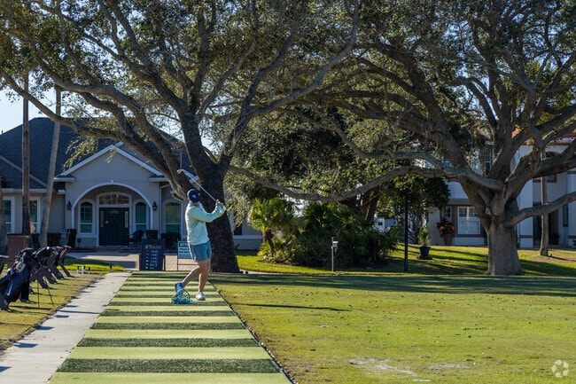 Practice your long game at the driving range in Marsh Creek.