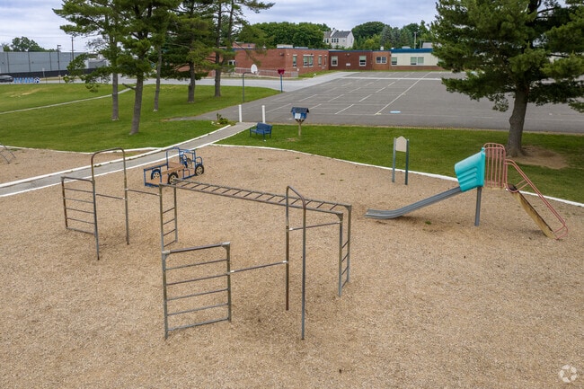 Fern Hill Elementary School's climbing bars are a fun way to exercise.