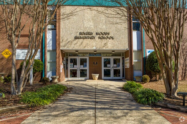 Beverly Woods Elementary School main entrance.
