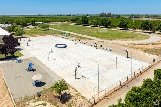 Students at Sunnyside Elementary School have several areas to play and relax at recess.