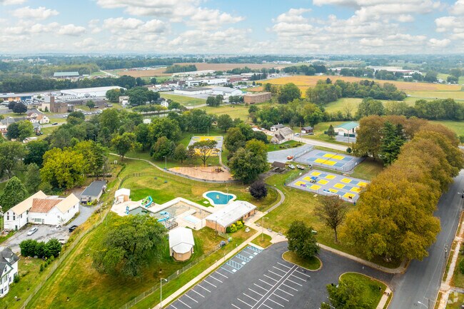 Myerstown Community Park offers basketball courts, playgrounds, and fishing.