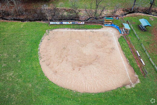 This is one of two baseball diamonds for use at Amwell Township Park.