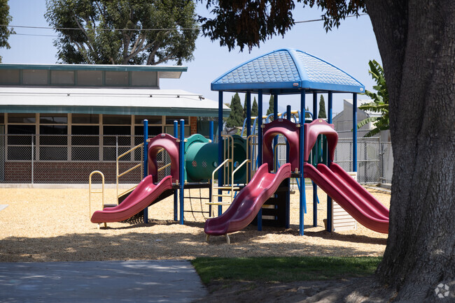 Webber Elementary School's playground encourages children to stay active.