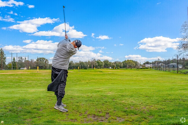 Residents of Loomis enjoy the driving range at Indian Creek Country Club.