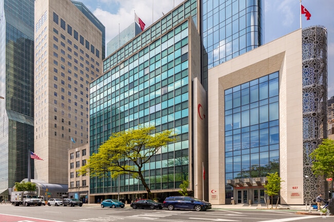 Skyscrapers are prevalent in Turtle Bay, NY.