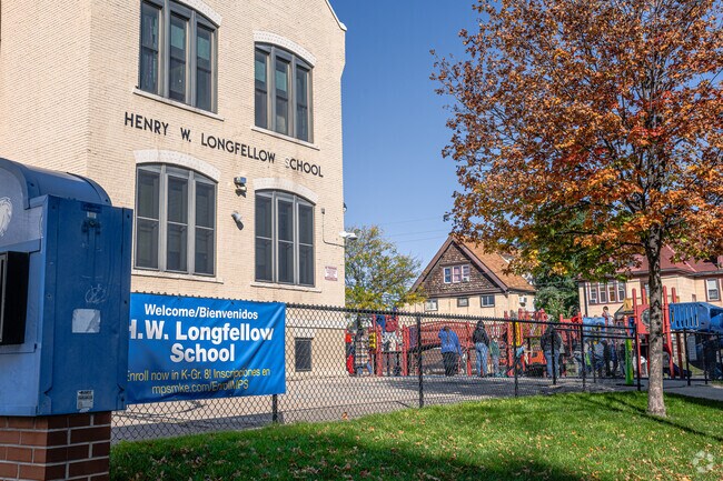 H. W. Longfellow School provides education in the neighborhood of 
Clark Square