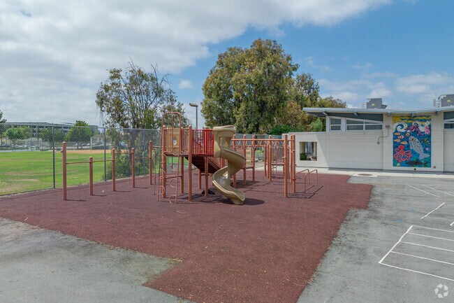 Clay Elementary School has an expansive playground.