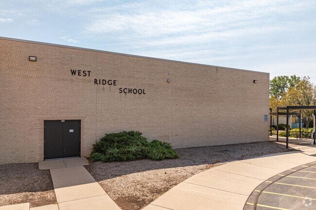 West Ridge Elementary School provides education for about 390 students.