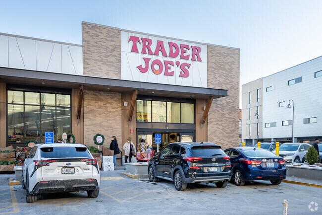 Locals love to shop for fresh groceries at Trader Joe's in College Hill, RI.