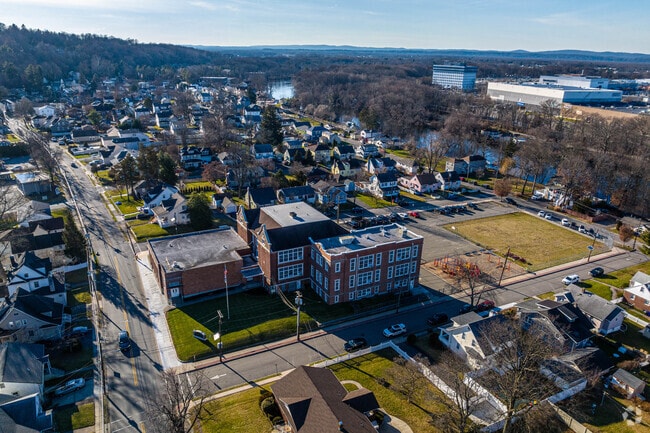 Little Falls School No. 3 has a quiet campus surrounded by neighborhoods.