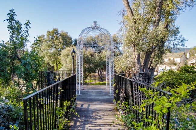 Gazebo at Almaden Winery Park provides beautiful photography opportunities.