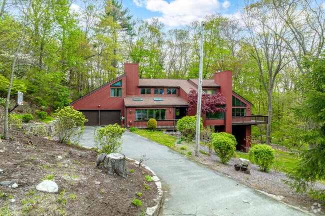 Contemporary-style houses are quite popular for families living in Sharon.
