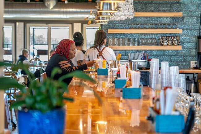 The White Sheep, located within Downtown Orland Park, features vegan breakfast options.