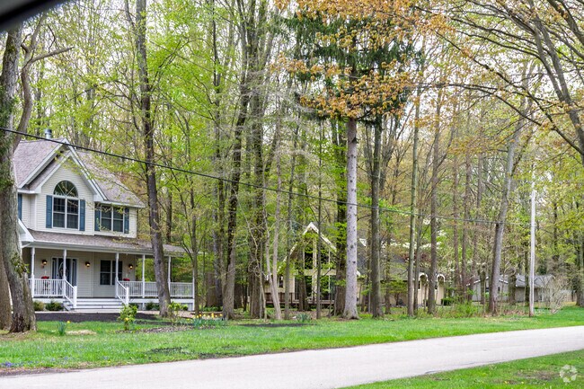 The heavy tree cover in Shorewood-Tower Hills-Harbert provides ample shade in summer.