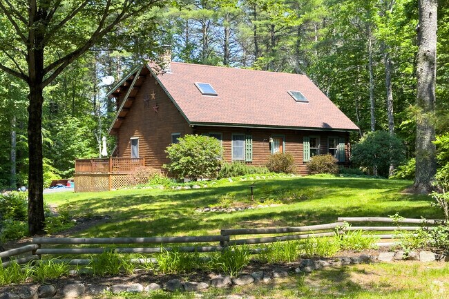 Cabin style homes are a common sight in North Gorham.