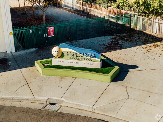 The signage of ACE Esperanza Middle School in San Jose, California.