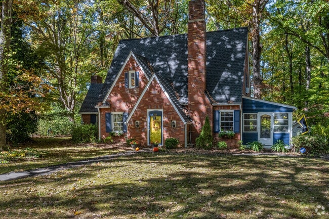 There are a variety of unique home designs in the Windsor Estates neighborhood.