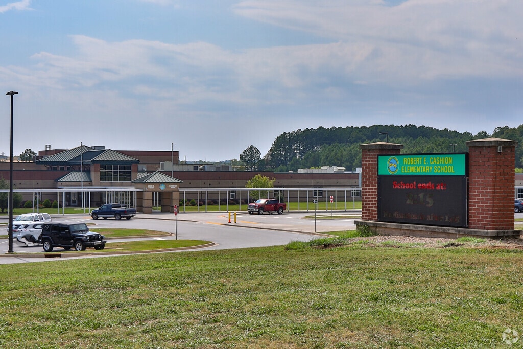 Robert Cashion Elementary school is one of Greenvilles first stops.