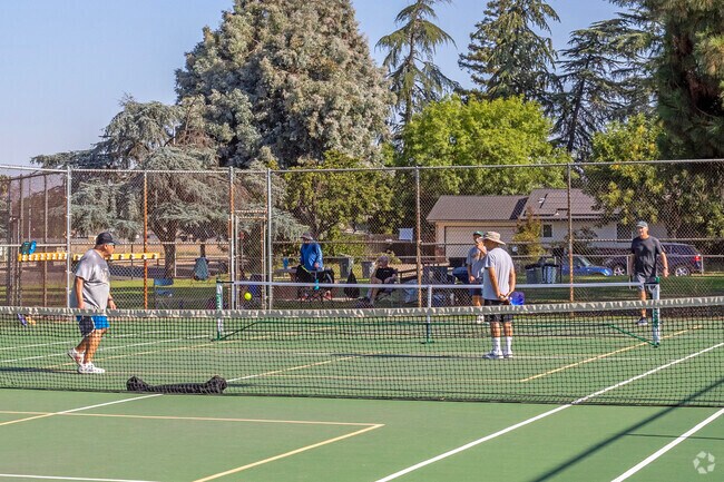 Play a game of pickleball with friends at Rotary East Park in Fresno.