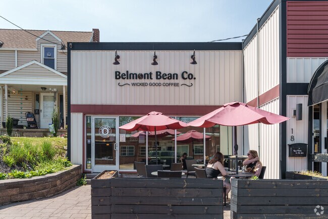 The Belmont Bean is a well-known spot where many Elmwood folks start their day with freshly-brewed coffee.