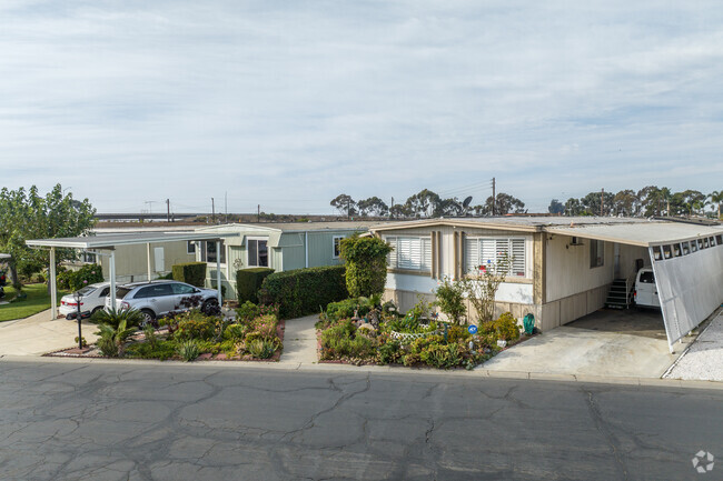 Most manufactured homes in Oxnard Pacific have car ports.