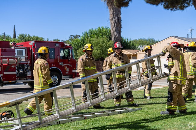 Huron firefighters train regularly to protect their community.