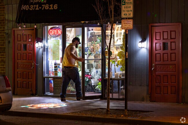 Residents enjoy being out and about even after sundown in Argyle Heights.