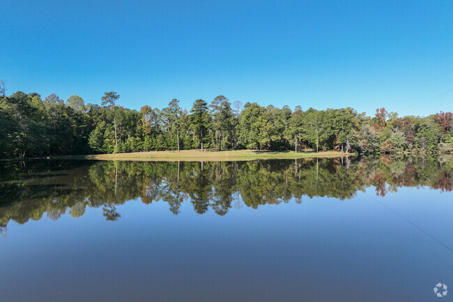 Evergreen Plantation has a beautiful lake behind the neighborhood.